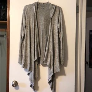 Aerie open cardigan, gray, small, EUC